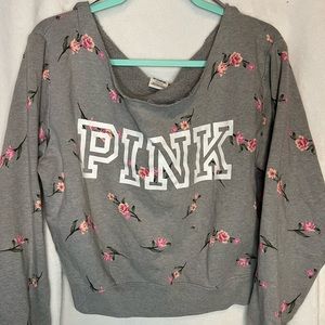 Pink off the shoulder sweater